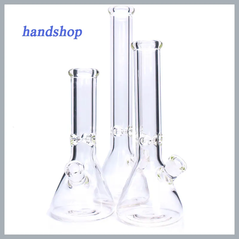 Narguilés 9mm 18 pouces d'épaisseur Bongs en verre Beaker Bong Pipes Base Heady Water Pipes à eau