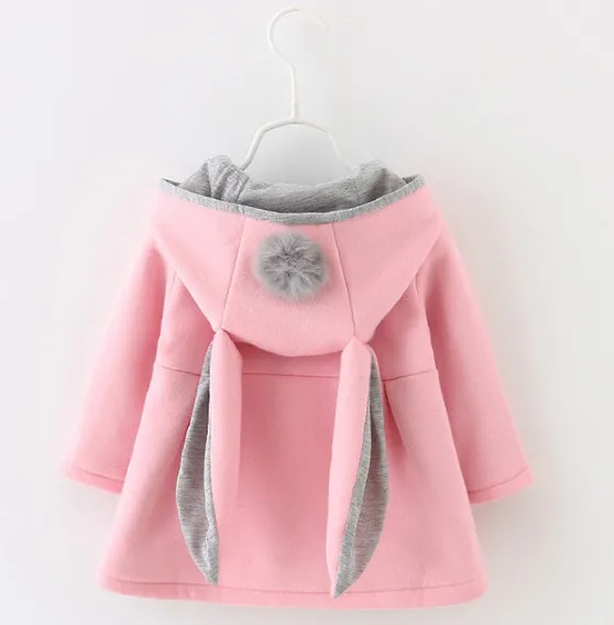 Retail Nelborn Girls Coat Baby Autumn Spring Jacket Kids Infant Rabbit Long Ear Hoodies Cotton Bebe Osterwear Cash Abbigliamento bambini per7413035