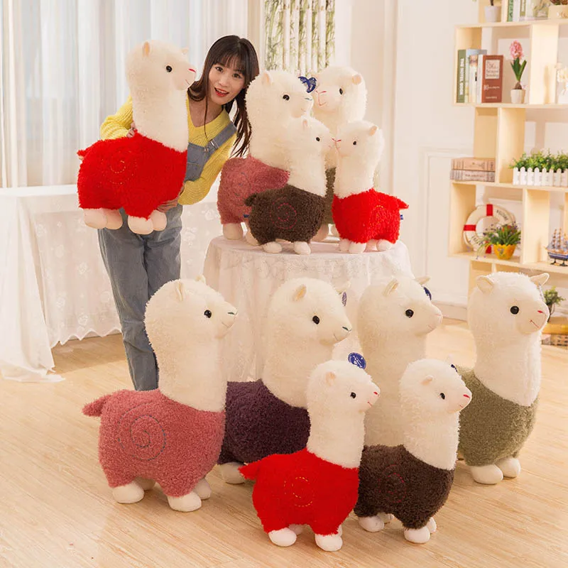 28cm / 11 pouces en peluche Lama peluche Arpakasso peluche douce alpaga en peluche jouets Kawaii cadeau de Noël KKA7514