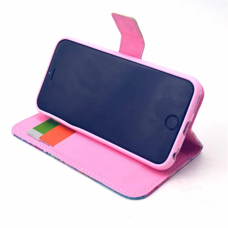 50 pezzi Personalizzazione Custodia in vera pelle cellulare Custodia a portafoglio Custodia in pelle telefono cellulare con stampa UV Iphone 8 8PLUS 7 Cover