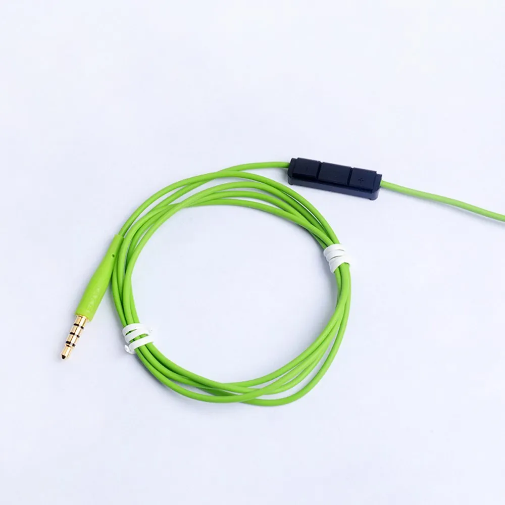 OKCSC GX1 Yedek Kulaklık Kablosu 35mm Kulaklık Yedek Kablo Çıkarılabilir Sesli Kablo AKG K458798610 için MIC uzaktan kumandalı