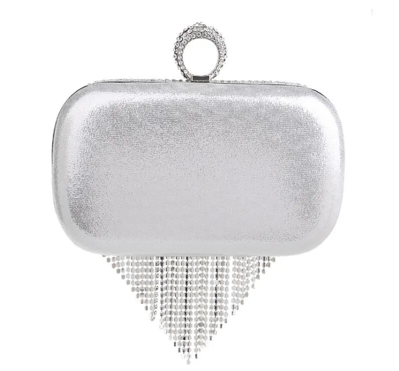 Fashion Europe och USA Tassel Evening Evening Bag 6 Färger Luxury Banquet Evening Bag2148537