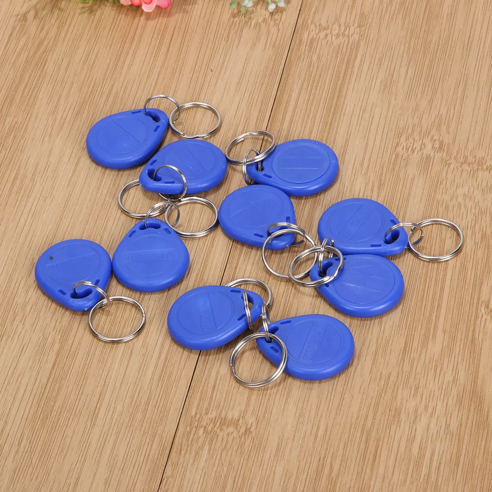 10 stuks herschrijfbare magnetische inductie ID-tag sleutelhanger RFID toegangscontrole