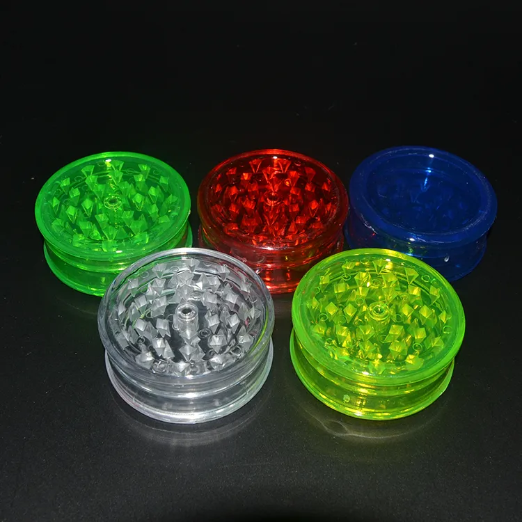 3layer plastic herb grinder 60mm for smoke detectors pipe acrylic grinders for twisty glass blunt smoking Accessories hot GGA1114