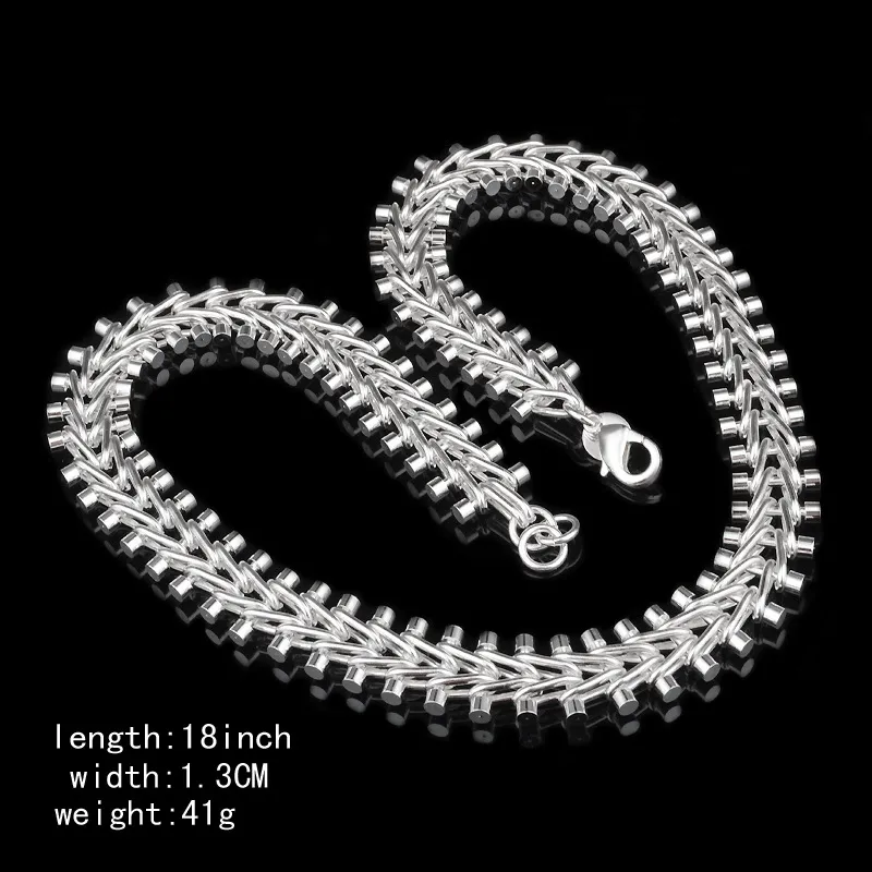 Sterling silver 925 half-round snake chain 1.6 x 0.8mm out Sterling silver 925 half-round snake chain 1.6 x 0.8mm out