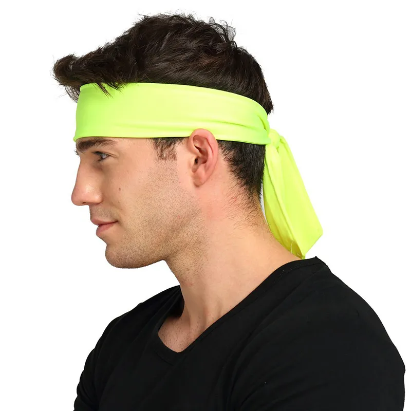 Head Tie / Tie Headband / Sports Headband - Keep Sweat & Hair Out of Your Face - Ideal for Running, Working Out, Tennis, Karate