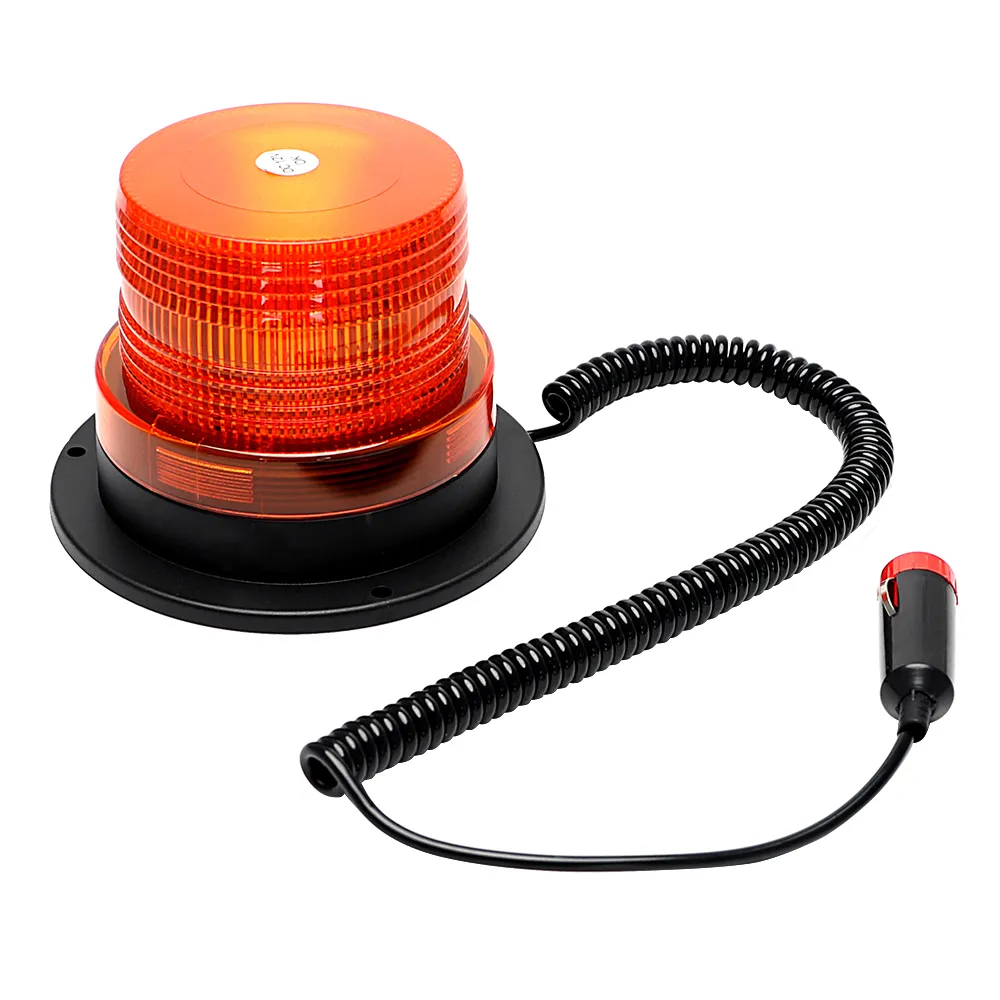 Flash Beacon Strobe Nödlampa Universal Bil Tillbehör Magnetisk Truck VARNING Ljusbilstyling Ljuskälla 12V 10 LED