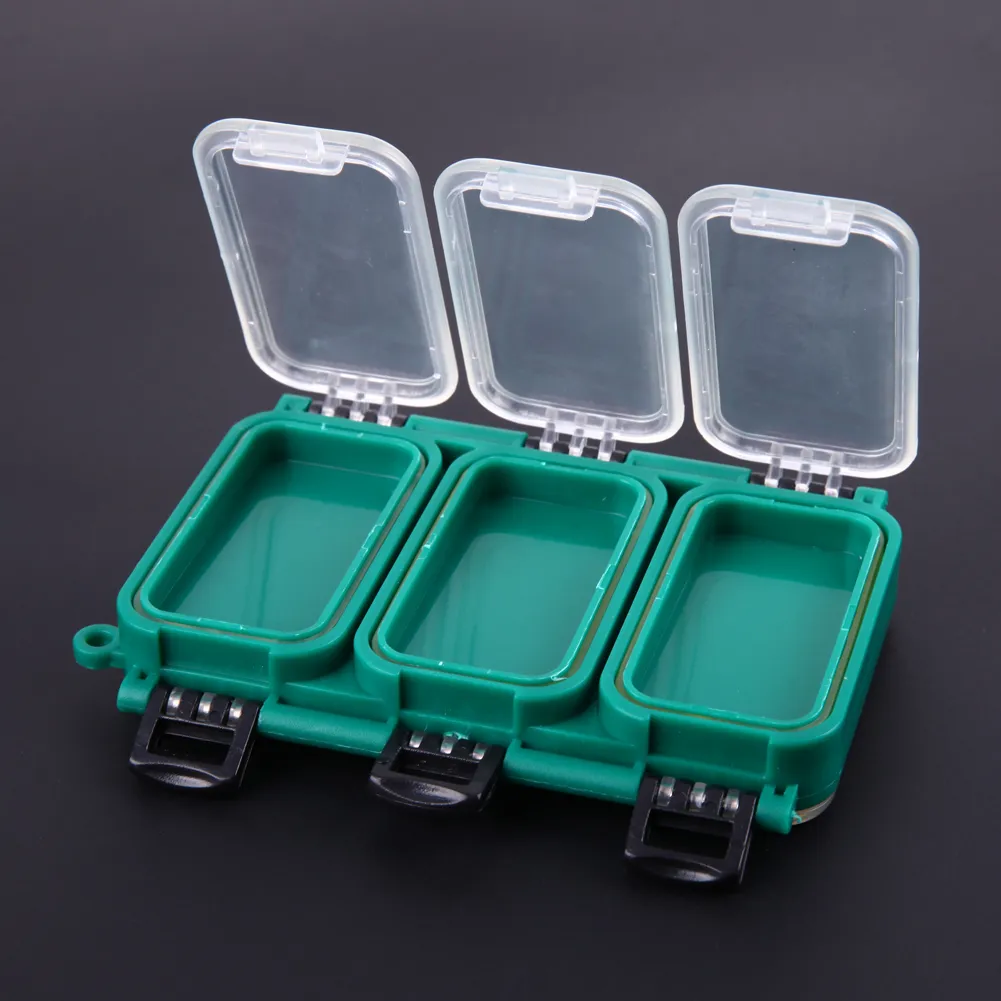 6 Compartment Plastic Fishing Tackle Boxen wasserdicht Angeln Aufbewahrungskoffer Double Sided Lure Box Angelzubehör