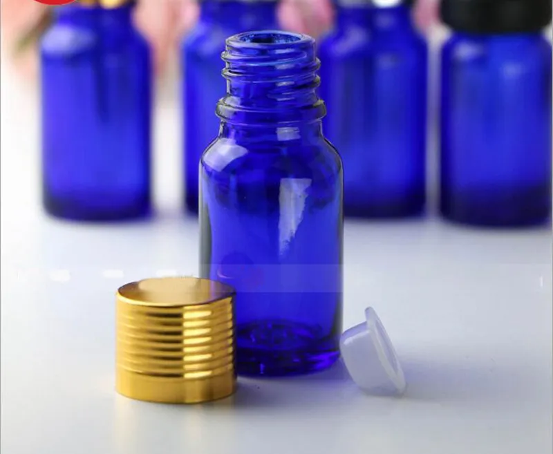 الأكثر شعبية فارغة الزجاج الأزرق السائل الكاشف زجاجات ماصة 10 ملليلتر العين الصغيرة بالقطارة الروائح الضروري النفط زجاجات إعادة الملء