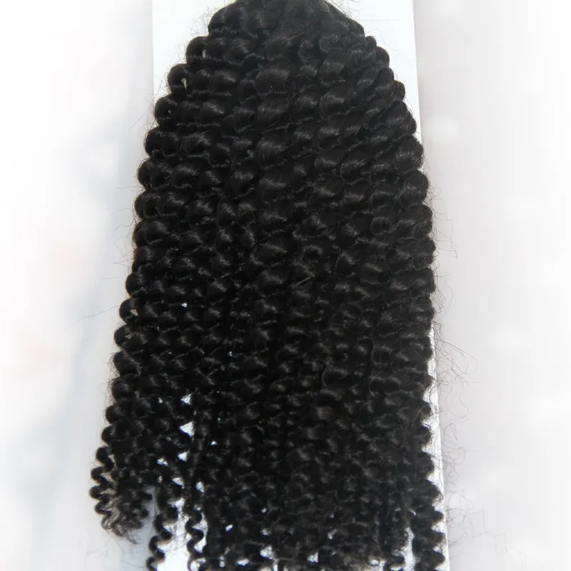 Mongolski Kinky Curly Hair Hair 100g Afro Kinky Kręglo Human Włosy do oplatania Większość Brak załącznika 1 Sztuk Brak wątku Ludzki Włosy Włosy do oplatania