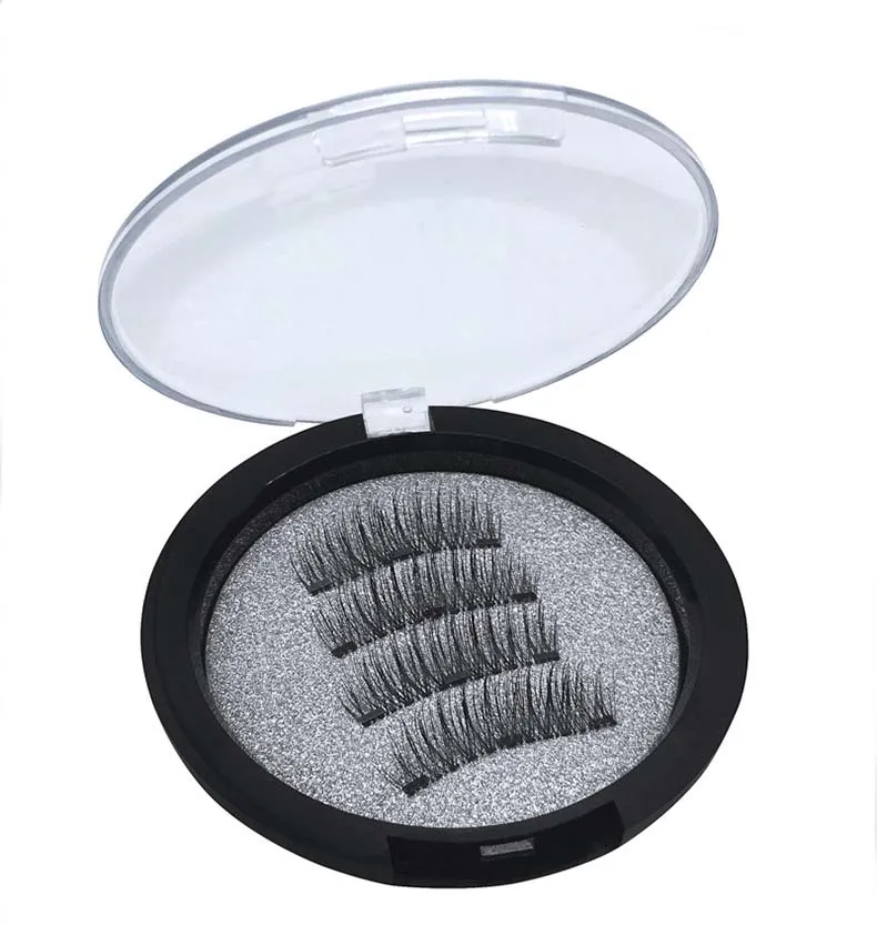 New Arrival 3 Magnetic False Eyelashes Hand-made natural long Fake Lashes 24P TC01 TC03 drop shipping