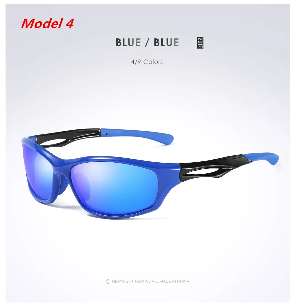 HEOLS POLARISERA Sportsolglasögon UV 400 för män Kvinnor Baseball Running Cycling Fishing Golf Hållbar ram7306867