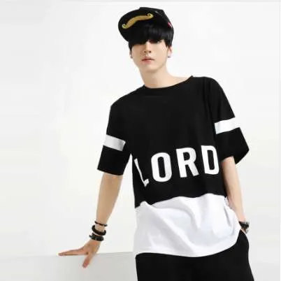 Ropa coreana color negro clearance