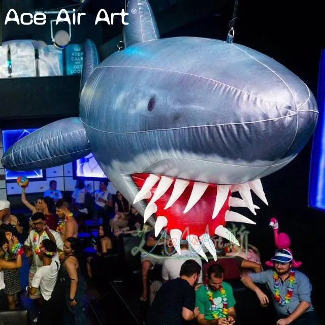 Bouche De Requin Gonflable Géante SAYOK - Décoration Spectacle Océan 8,2x4x5M
