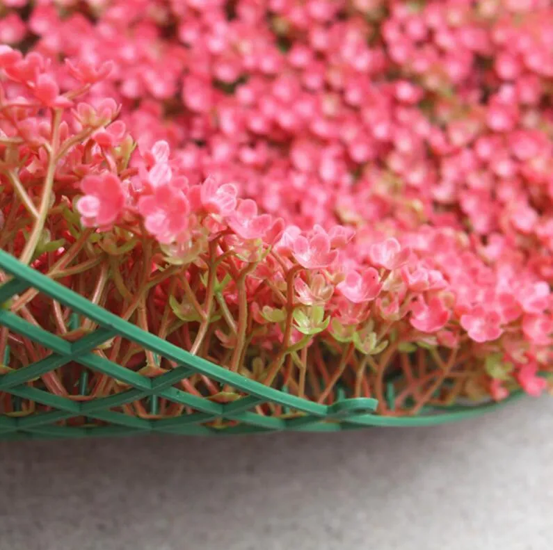 Prato di erba verde di fiori di ciliegio in plastica artificiale folta da 50 * 50 cm la decorazione del Ministero degli Interni di nozze