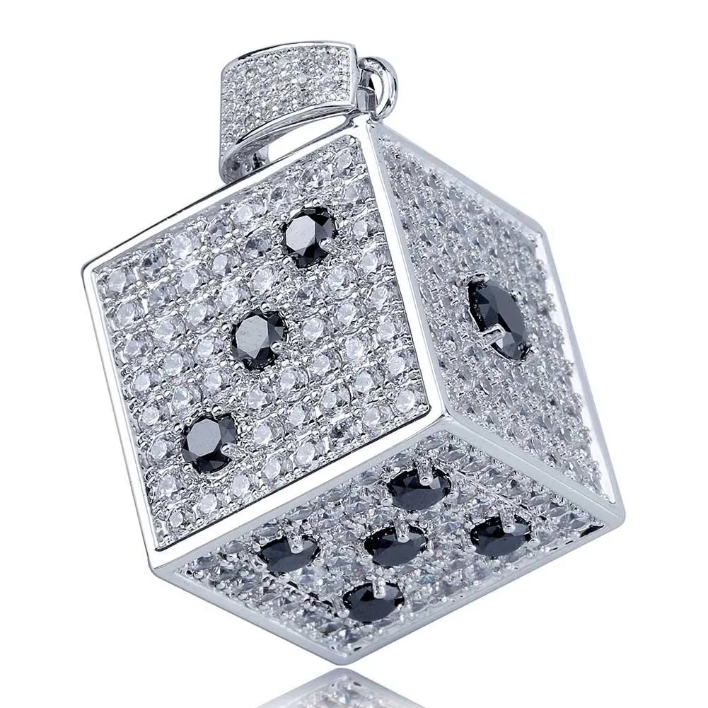 Ciondolo Da Uomo In Argento 925 Con Zirconi Cubici: Gioielli Hip