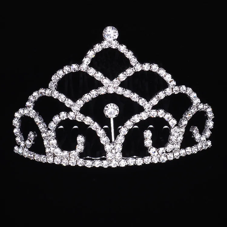 Filles couronnes avec strass bijoux de mariage bijoux de mariée hachièces anniversaire fête performance pageant crystal diadras accessoires de mariage # BW-T059