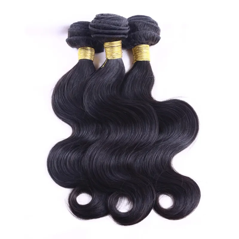 Peruvian Unprocessed Human Hair Lace Closure With Bundles Body Wave Can Be Dyed 2 Bundles 4X4 Lace Closures