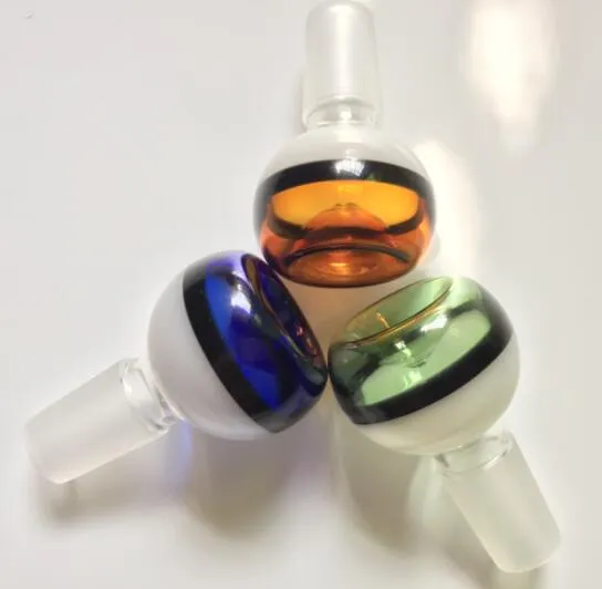 Colorful Glass Bowls for Bongs with 14mm 18mm Male Joint Glass Adapter Smoking Accessories for Glass Water Pipes