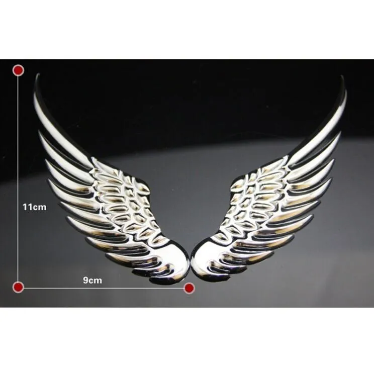 Autoaufkleber 3D Flügel Aufkleber Auto Sticker Styling Mode Metall Aufkleber  Auto Zubehör (1 Paar) (Silber) : : Auto & Motorrad