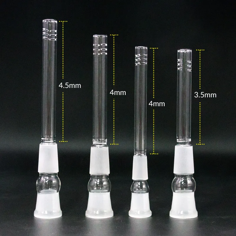 Hookahs Glazen downstem adapter mannelijk vrouwelijk 14 mm 18 mm gewricht omlaag stengelbuisolie diffuser voor rokende waterpijpen