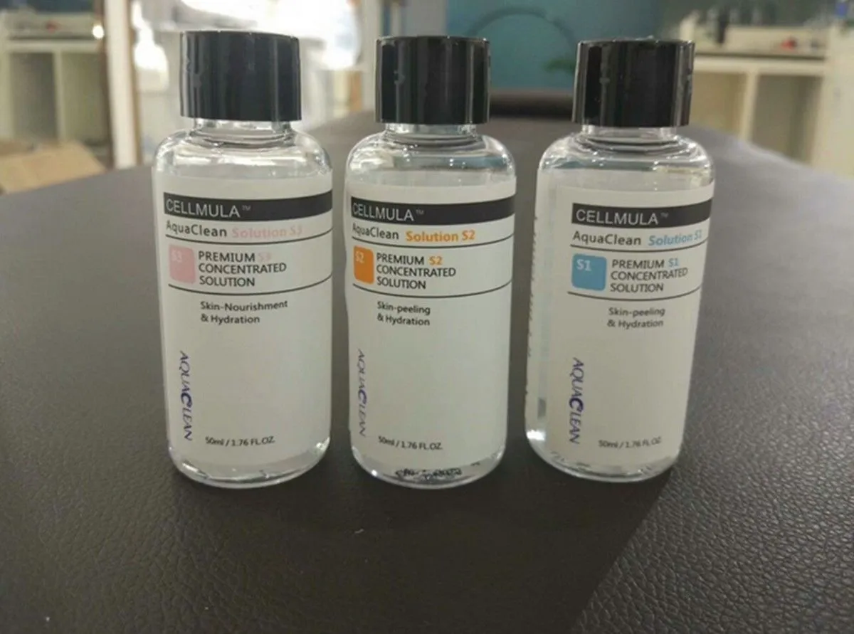Soluzione Aqua Clean / Soluzione concentrata a buccia d'acqua 50 ml per bottiglia Siero viso Aqua Hydra Siero viso Hydra per la cura della pelle normale