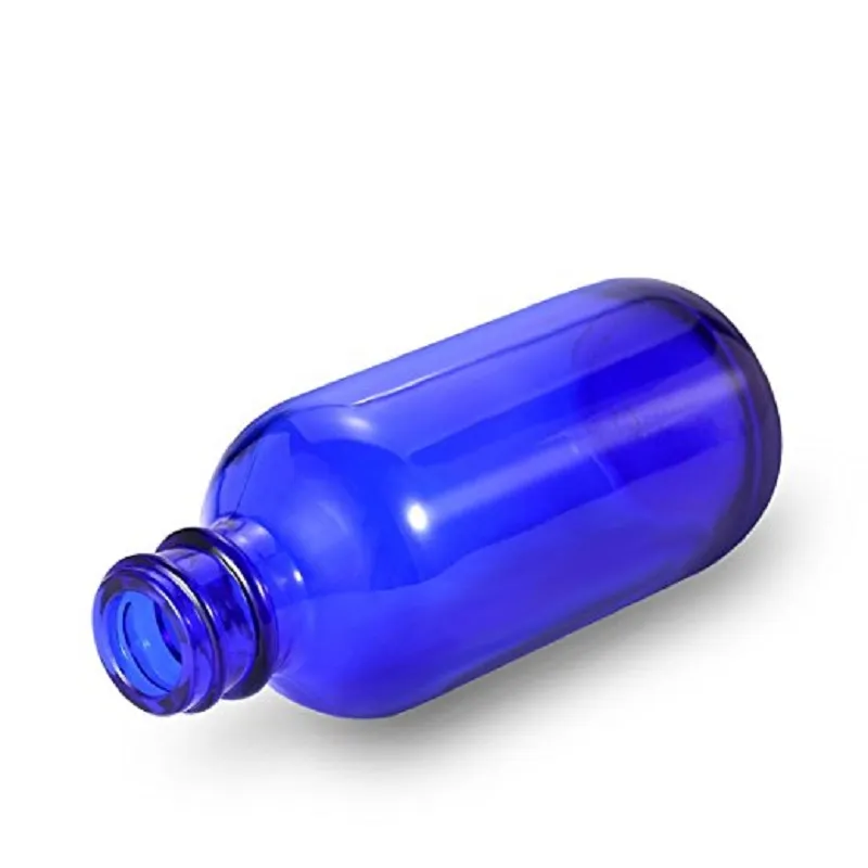 Bouteilles de bouteille en verre bleu cobalt avec pulvérisateur de pompe à brume fine noire conçue pour les parfums d'huiles essentielles Produits de nettoyage aromathérapie