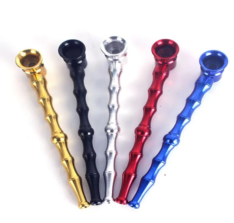 Portable Bamboo Joint Filter Cigarette Holder With Metal Straight Rod