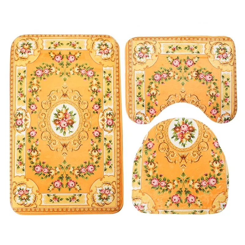 2018 Anti Slip Bath Mats Tapis de salle de bain Ocean sous-marin World Toilet Mat tapis couvercle Couvercle de toilette Mats de salle de bain 6677617