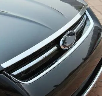 Rostfritt stål bil framgrill upp dekoration trim för Ford Escape / Kuga 2012-2017