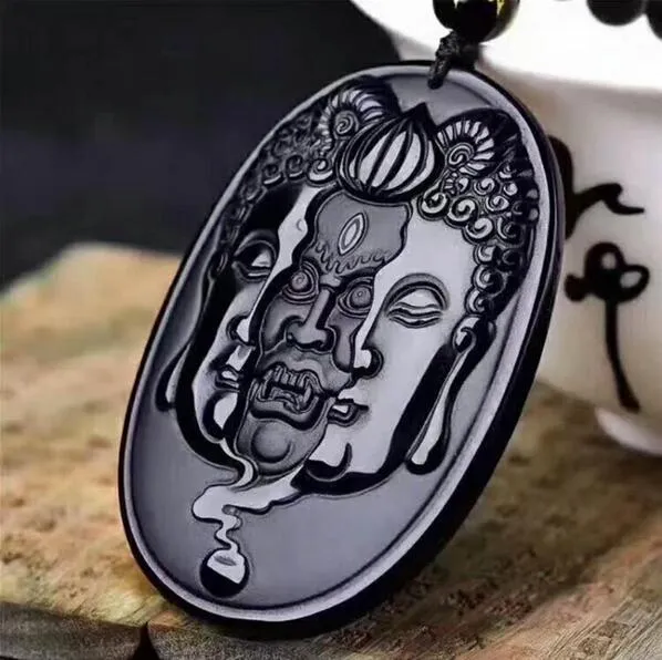 Liummrcy Anhänger Chinesischer Feng Shui Jade Stein Glücksbringer Halskette Geld Buddha Lachender Buddha Halskette Jade Buddha Anhänger Lachender Buddha Statue Halskette Anhänger Schmuck Geschenke