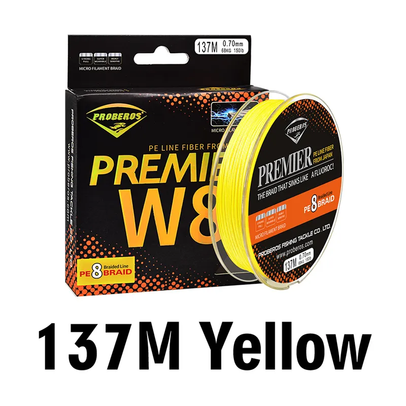 Flexible Best Braided Fishing Line Fishing Line 8 Strand PE Spectra Line In  137m 15lb To 100lb Leave A Message From Viblure, $8.69