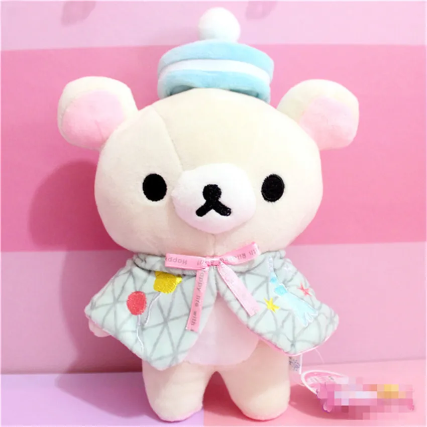 Japanse rilakkuma beren gevulde dieren speelgoed gele kip pluche gevulde speelgoed kawaii beer pop giften voor kinderen baby