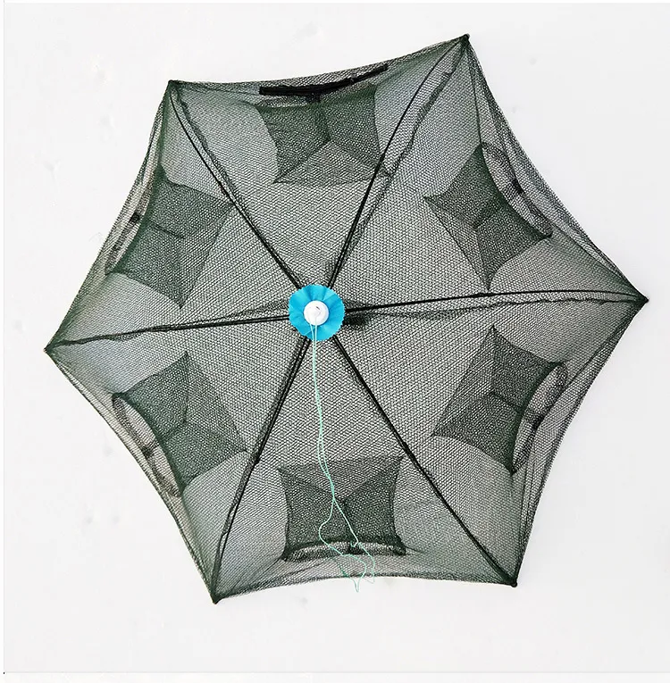 New Folded Umbrella design 80x80cm/100X100cm Folding Crab fish Minnow  Fishing Trap Cast Net Fishing-Net,Terminal Tackle