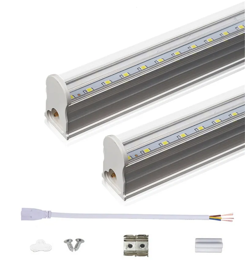 2FT 3FT T5 Light Light Light 10 W 14W Zintegrowane rury LED SMD 2835 LED Fluorescencyjne lampki AC85-265V Przezroczysta pokrywa