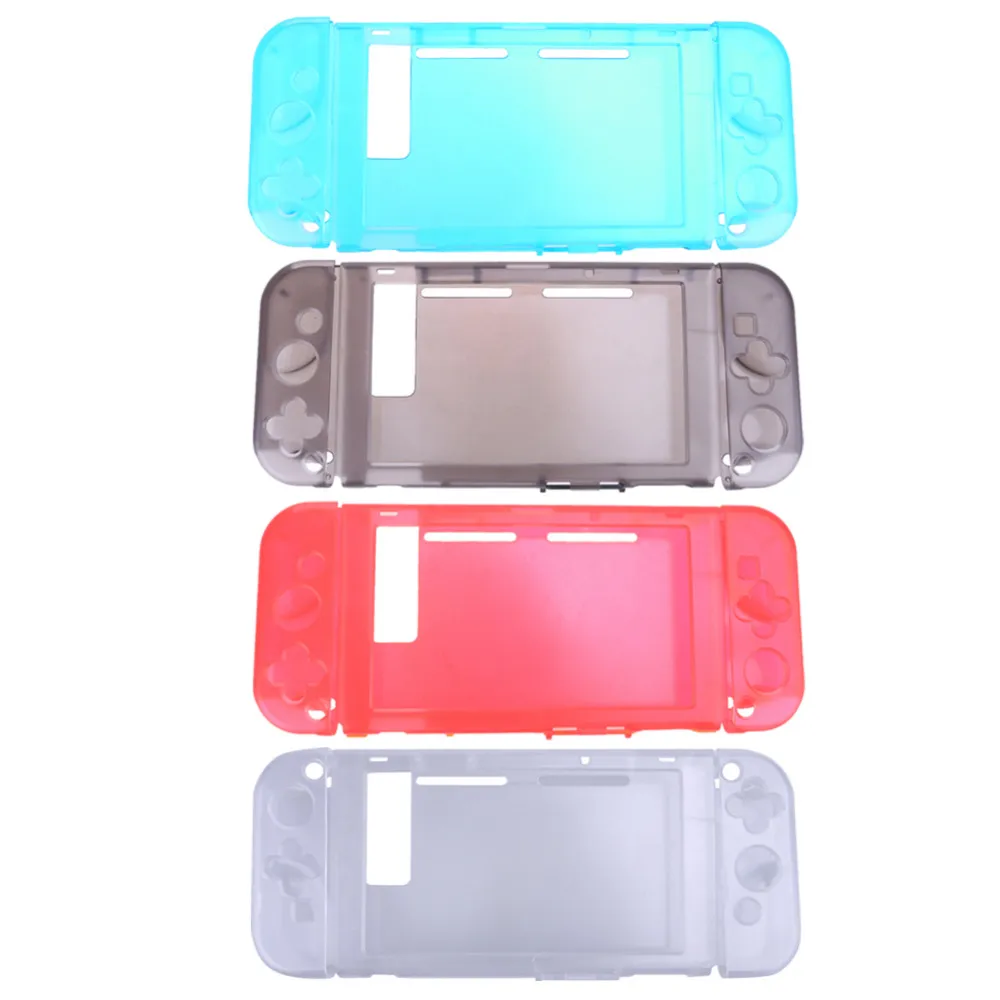 Housse de protection en cristal léger 4 couleurs pour console Nintendo Switch NS et étui de jeu de contrôleur