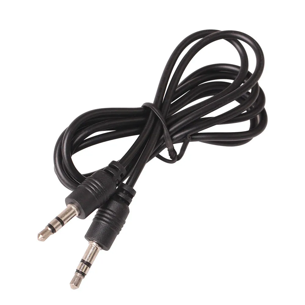 3.5mm Jack To Jack AUX Cable – Braided, Shielded, 1.2M – Black, Universal For Phone, PC, Car