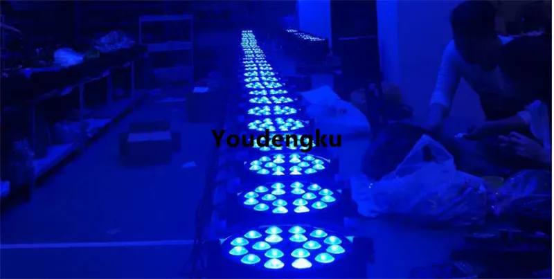 8 أجزاء أفضل بيع LED DMX دي جي ضوء تكبير par64 18x10w rgbw led par 64 led par التكبير