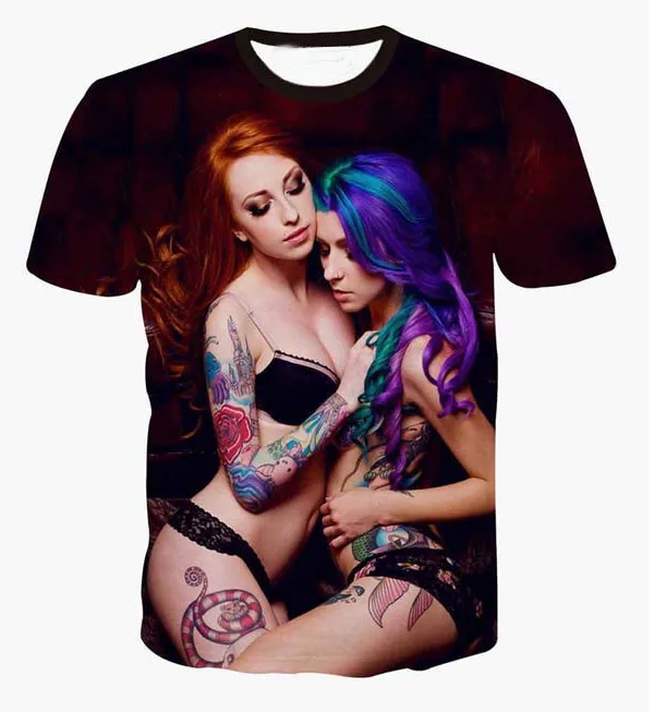 3D Printed Tee Shirts: Novelty Summer Fashion Top, Sexy