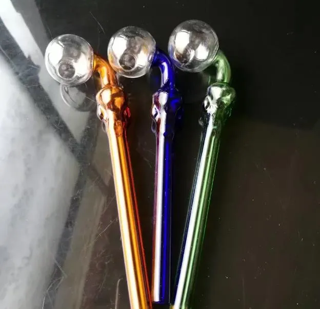 Pot à bulles de flexion d'os de paturon de couleur, bongs en verre en gros conduites d'eau d'huile conduites d'eau en verre plates-formes pétrolières fumer, livraison gratuite