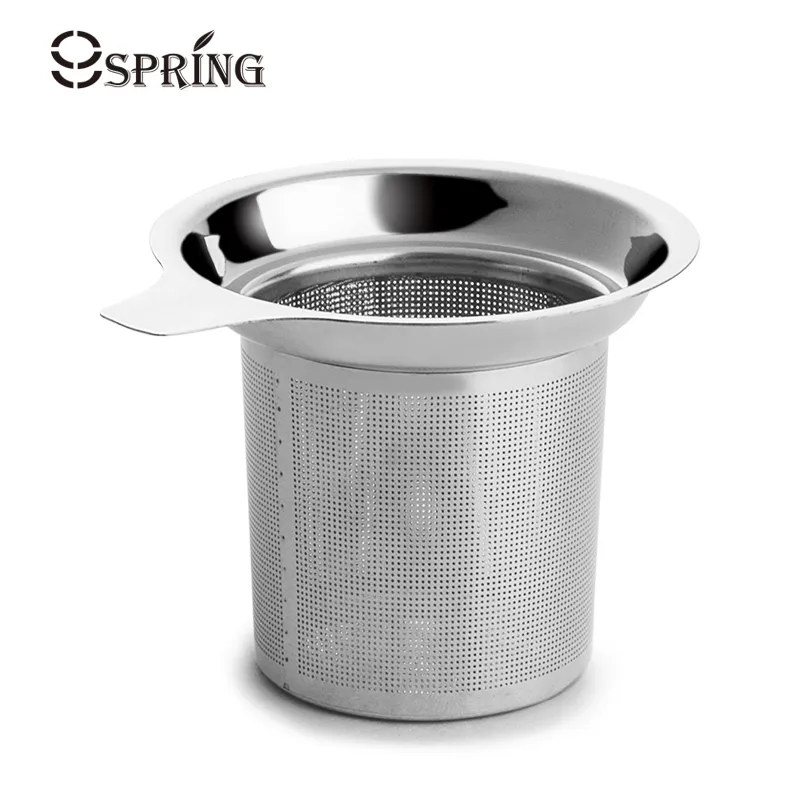 Återanvändbar rostfritt stål Tea-silmesh Infuser Korg Lös Tea Leaf Infusers Herb Filter för Mugg Cup Tekanna Tea Tillbehör