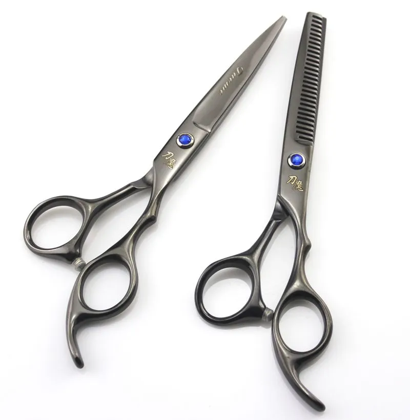 knife magic 6.0 inch /5.5 Inch Professional Cutting /Thinning Scissors Hair Scissors for Barbers Right Shears 