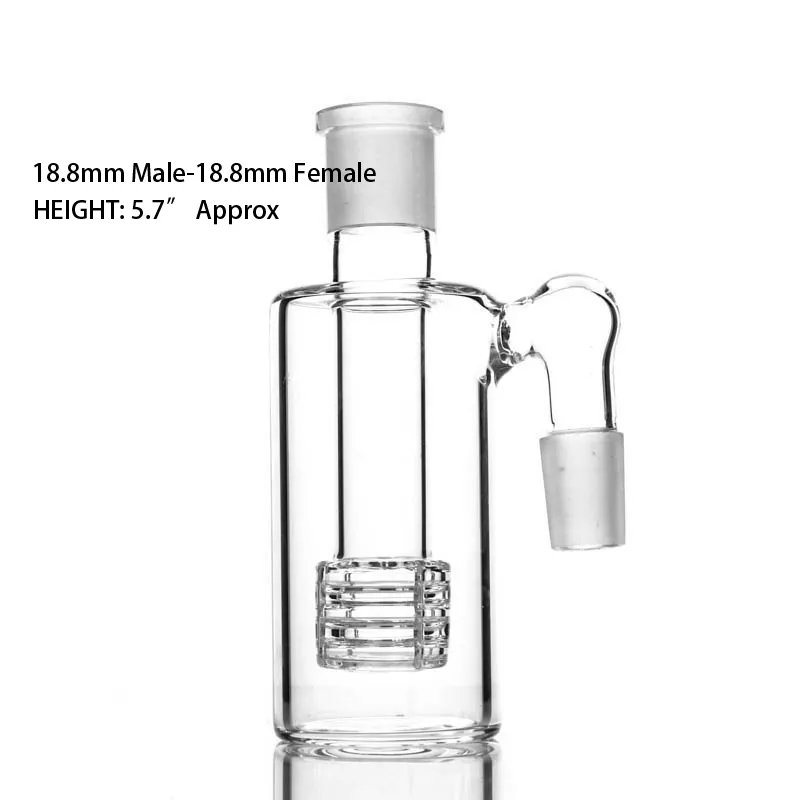 Colector de cenizas de vidrio Percolador de cabezal de ducha de 45 y 90 grados para bong Mini Hookah Bong de vidrio Colectores de agua Ceniceros de vidrio de 14 mm y 18 mm