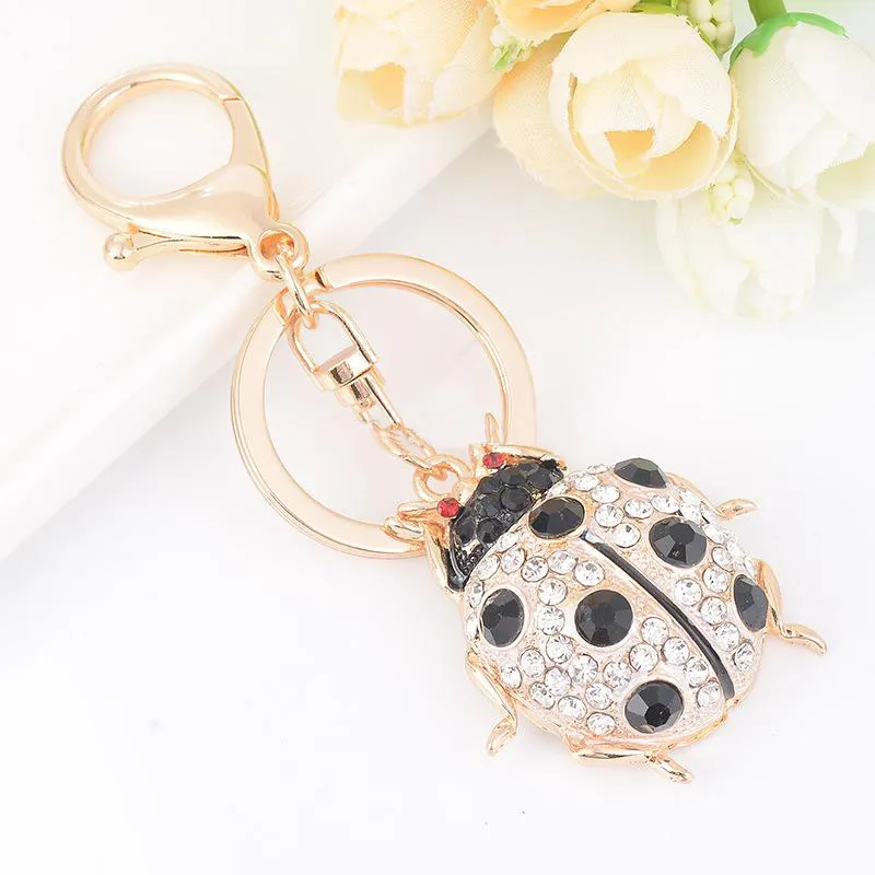 Cute Bluebird Brelok Kryształ Metal Keychain Róża Pozłacane Keyring Car Breloki Pursa Charms Torebka Wisiorek Najlepszy prezent