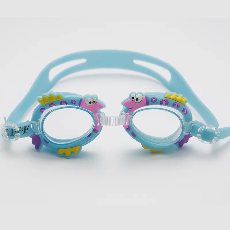 Lovely Kids Summer Water Sports Bambini Cartoon Swim Eyewear Impermeabile e antiappannamento Protezione UV Occhialini da nuoto Immersioni