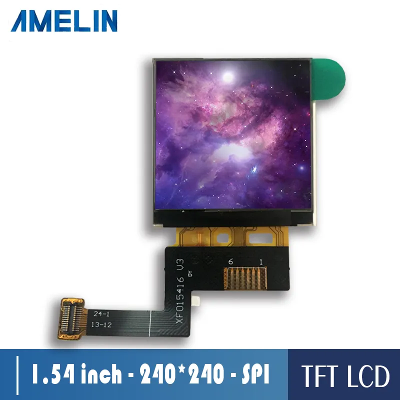 Display del modulo LCD TFT IPS da 1,54 pollici 240 * 240 con schermo di interfaccia SPI a 4 righe per smartwatch