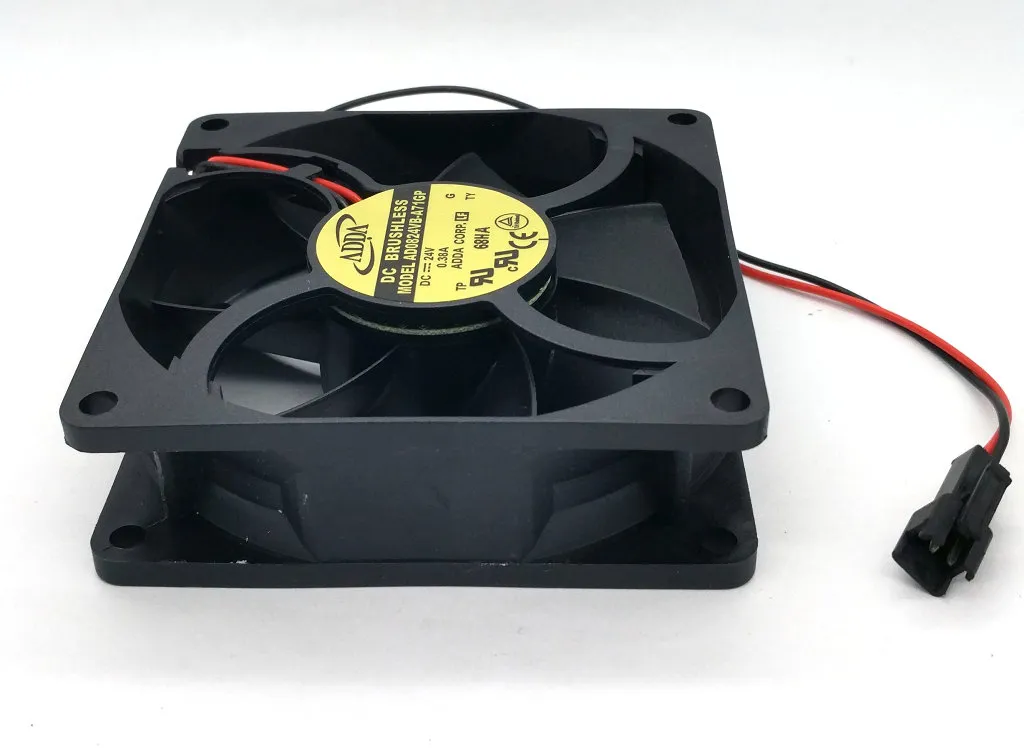 New Original ADDA AD0824VB-A71GP DC24V 0.38A 80*80*25MM 8cm Inverter high speed cooling fan