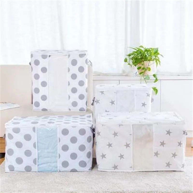 Super Value Foldbar Storage Bag kläder Blanket Quilt Closet Sweater Organizer Box Pouches