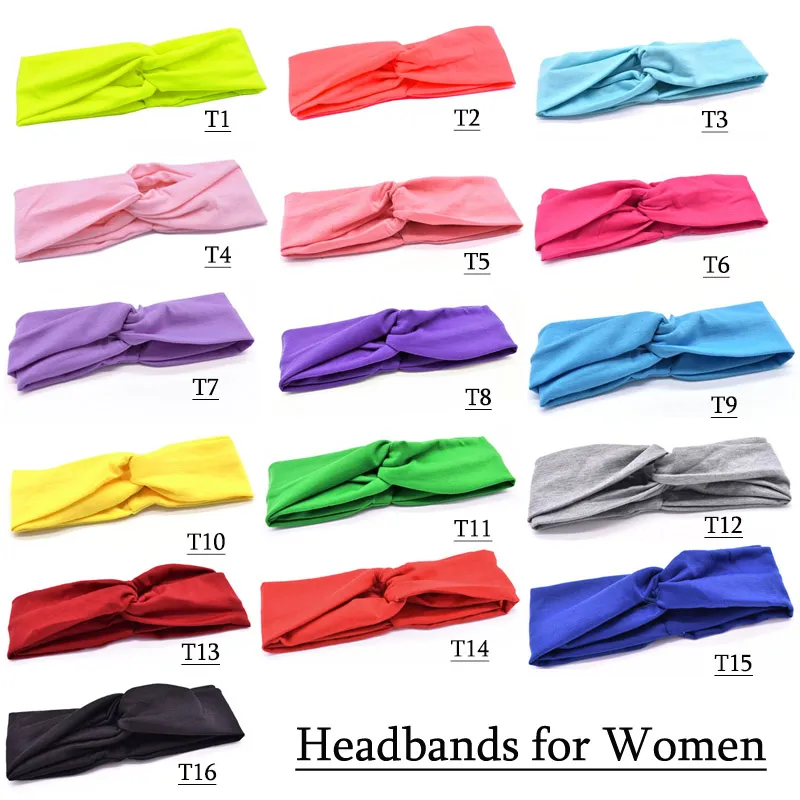 Elastisches Turban-Kopfwickel-Stirnband für Damen, gedrehtes Haarband