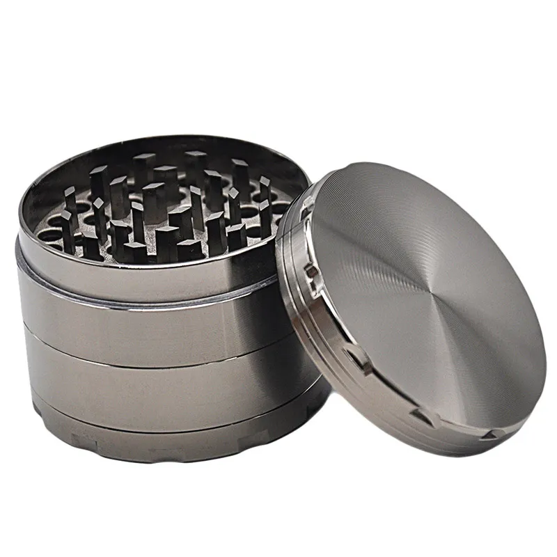 Metallo Tobacco Smoke Herb Grinder 58 * 43mm 4 strati di Lusso Smoking Pipe Detector Rettificatrice Accessori del Filtro HH7-1373